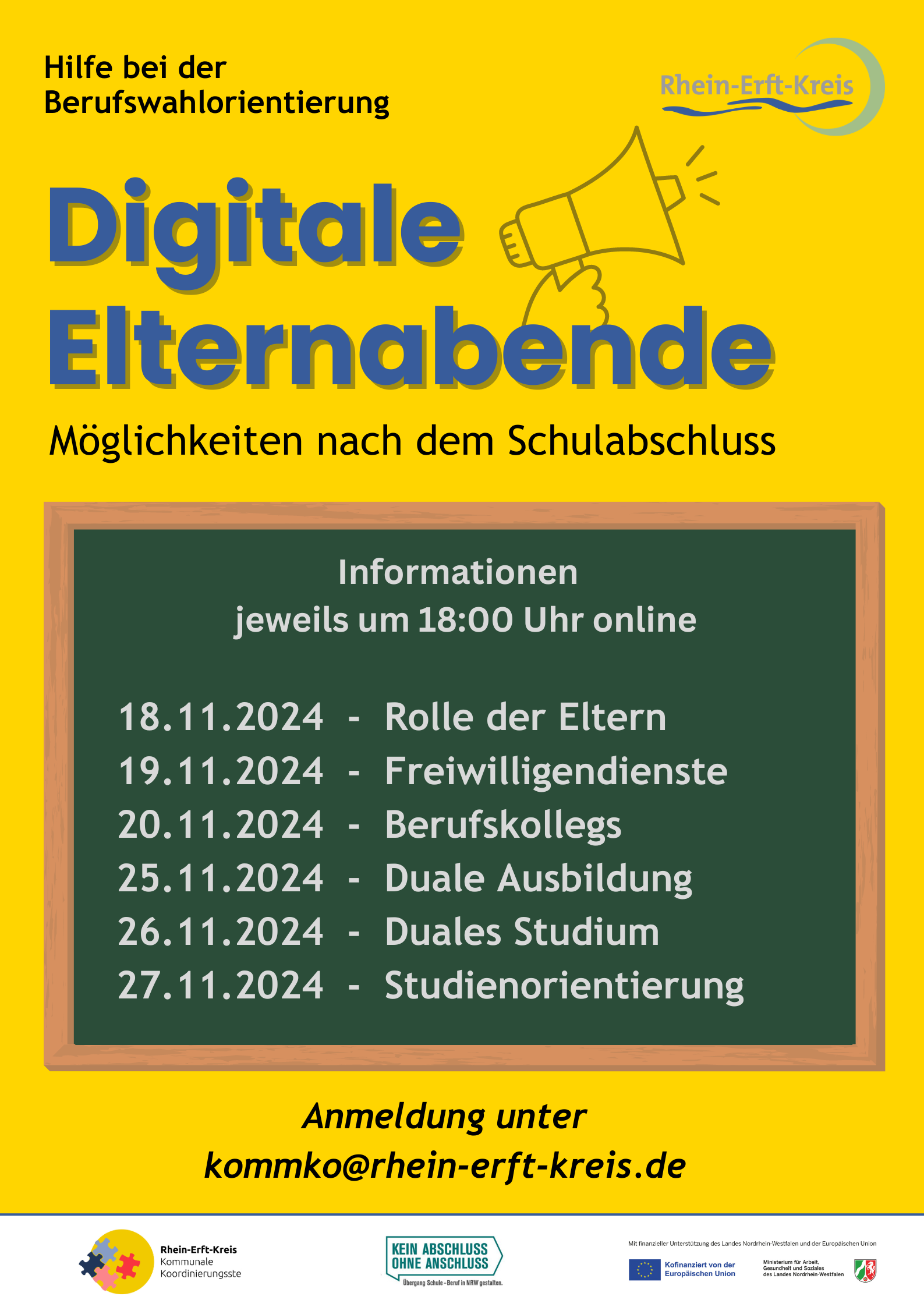 Digitale Elternabende